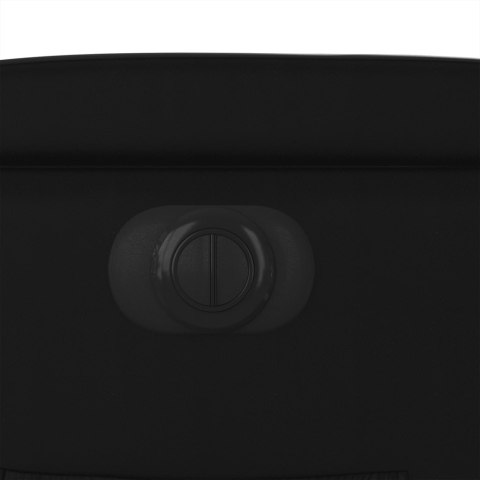 ROZKŁADANY FOTEL PIONIZUJĄCY ELEKTRYCZNY CZARNY EKOSKÓRA