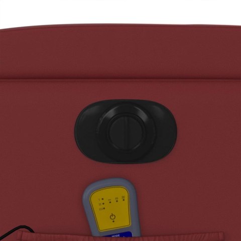 ROZKŁADANY FOTEL PIONIZUJĄCY Z MASAŻEM ELEKTRYCZNY BORDOWY