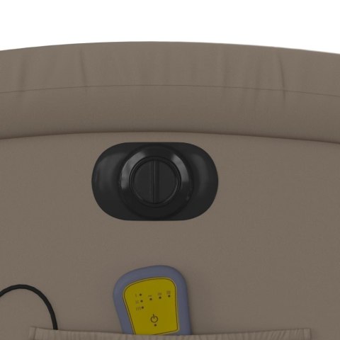 ROZKŁADANY FOTEL PIONIZUJĄCY Z MASAŻEM ELEKTRYCZNY CAPPUCCINO