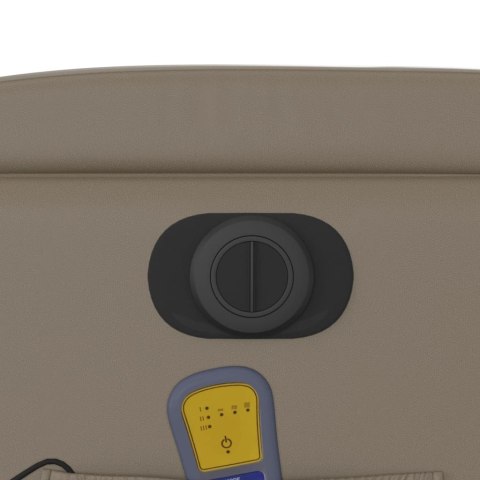 ROZKŁADANY FOTEL PIONIZUJĄCY Z MASAŻEM ELEKTRYCZNY CAPPUCCINO