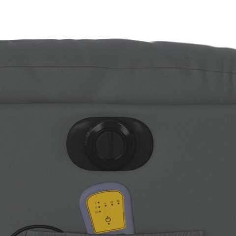 ROZKŁADANY FOTEL PIONIZUJĄCY Z MASAŻEM ELEKTRYCZNY SZARY
