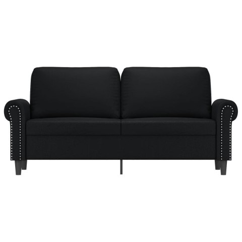 2-OSOBOWA SOFA CZARNA 140CM SZTUCZNA SKÓRA