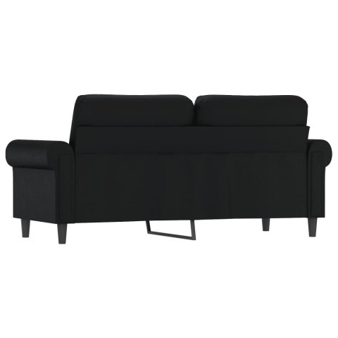 2-OSOBOWA SOFA CZARNA 140CM SZTUCZNA SKÓRA