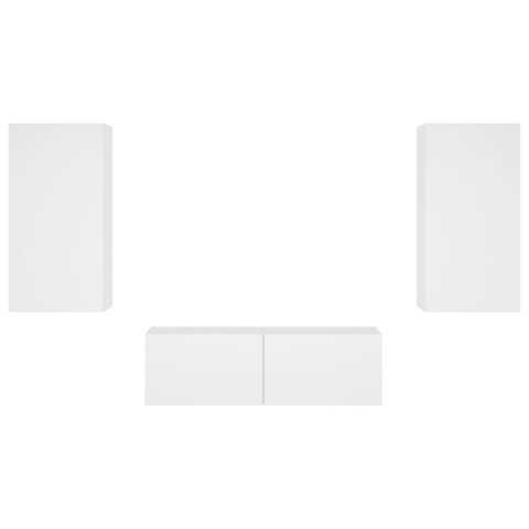 3-CZ. ZESTAW MEBLI TV Z OŚWIETLENIEM LED BIAŁY