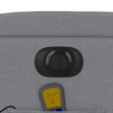 PODNOSZONY FOTEL MASUJĄCY ELEKTRYCZNY ROZKŁADANY JASNOSZARY