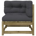 OGRODOWA SOFA NAROŻNA Z PODUSZKAMI IMPREGNOWANE DREWNO SOSNOWE