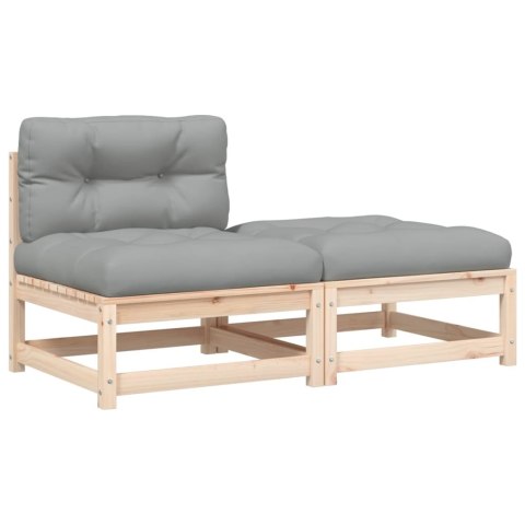 OGRODOWA SOFA BEZ PODŁOKIETNIKÓW Z PODUSZKAMI I PODNÓŻKIEM