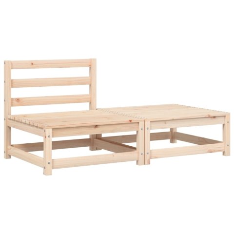OGRODOWA SOFA BEZ PODŁOKIETNIKÓW Z PODUSZKAMI I PODNÓŻKIEM