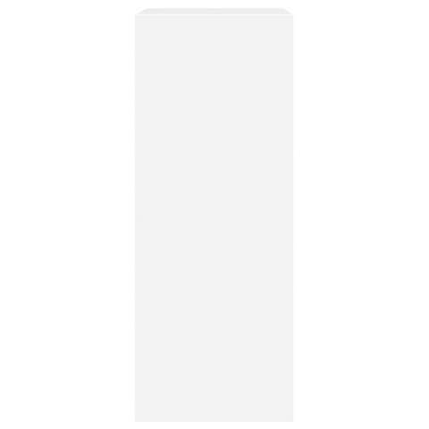 SZAFKA NA BUTY Z 2 UCHYLANYMI SZUFLADAMI BIAŁA 80X42X108CM