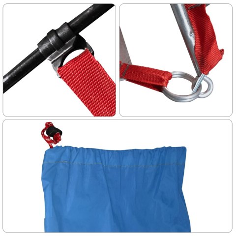 NAMIOT PLAŻOWY NIEBIESKI 274X178X170/148CM 185T TAFTA + TORBA