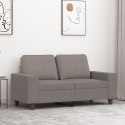 SOFA 2-OSOBOWA KOLOR TAUPE 120CM TAPICEROWANA TKANINĄ