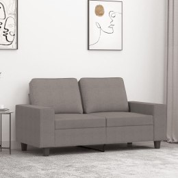 SOFA 2-OSOBOWA KOLOR TAUPE 120CM TAPICEROWANA TKANINĄ