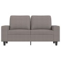 SOFA 2-OSOBOWA KOLOR TAUPE 120CM TAPICEROWANA TKANINĄ