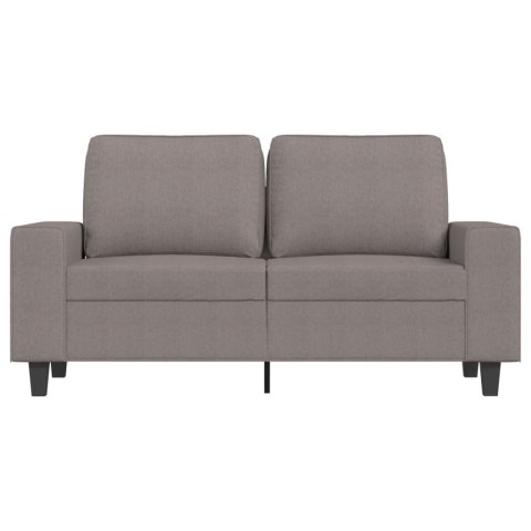 SOFA 2-OSOBOWA KOLOR TAUPE 120CM TAPICEROWANA TKANINĄ