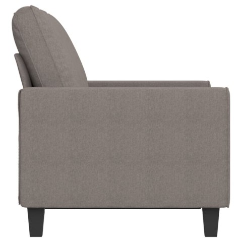 SOFA 2-OSOBOWA KOLOR TAUPE 120CM TAPICEROWANA TKANINĄ