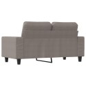 SOFA 2-OSOBOWA KOLOR TAUPE 120CM TAPICEROWANA TKANINĄ