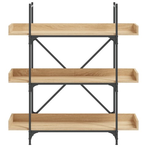 3-POZIOMOWY REGAŁ NA KSIĄŻKI DĄB SONOMA 100X33X108,5CM