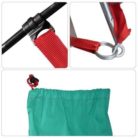 NAMIOT PLAŻOWY MORSKA ZIELEŃ 274X178X170/148CM 185T TAFTA + TORBA