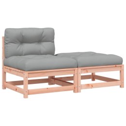 OGRODOWA SOFA BEZ PODŁOKIETNIKÓW Z PODUSZKAMI I PODNÓŻKIEM