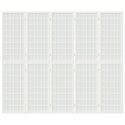 SKŁADANY PARAWAN 5-PANELOWY STYL JAPOŃSKI 200X170CM BIAŁY