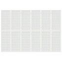 SKŁADANY PARAWAN 6-PANELOWY STYL JAPOŃSKI 240X170CM BIAŁY