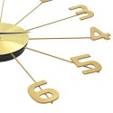 ZEGAR ŚCIENNY METAL 50CM ZŁOTY
