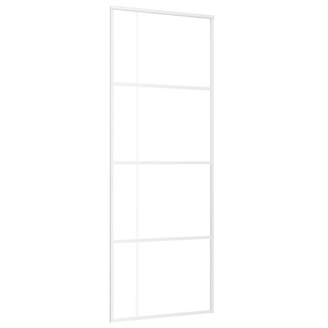 DRZWI PRZESUWNE SZKŁO ESG I ALUMINIUM 76X205CM BIAŁE