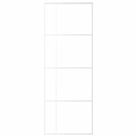 DRZWI PRZESUWNE SZKŁO ESG I ALUMINIUM 76X205CM BIAŁE