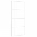 DRZWI PRZESUWNE SZKŁO ESG I ALUMINIUM 90X205CM BIAŁE