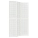 SKŁADANY PARAWAN 3-PANELOWY STYL JAPOŃSKI 120X170CM BIAŁY
