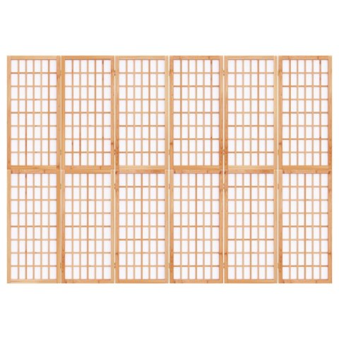 SKŁADANY PARAWAN 6-PANELOWY W STYLU JAPOŃSKIM 240X170CM