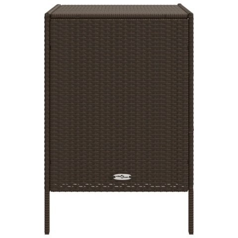 SZAFKA OGRODOWA BRĄZOWA 55X59X80CM POLIRATTAN