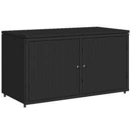 SZAFKA OGRODOWA CZARNA 110X55X60,5CM POLIRATTAN