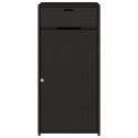 SZAFKA OGRODOWA CZARNA 55X55X111CM POLIRATTAN