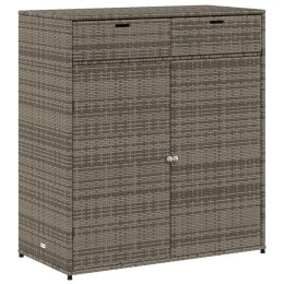 SZAFKA OGRODOWA SZARA 105X55X113CM POLIRATTAN