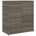 SZAFKA OGRODOWA SZARA 105X55X113CM POLIRATTAN
