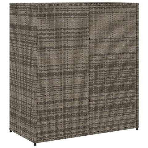 SZAFKA OGRODOWA SZARA 105X55X113CM POLIRATTAN