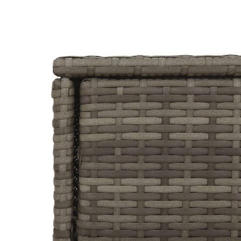 SZAFKA OGRODOWA SZARA 105X55X113CM POLIRATTAN