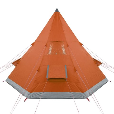 NAMIOT 4-OS. SZARO-POMARAŃCZOWY 367X367X259CM TAFTA 185T