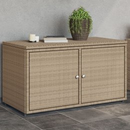 SZAFKA OGRODOWA BEŻOWA 110X55X60,5CM POLIRATTAN