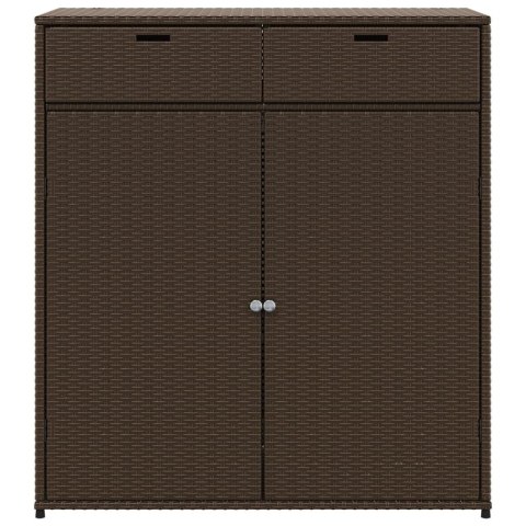 SZAFKA OGRODOWA BRĄZOWA 105X55X113CM POLIRATTAN