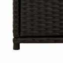 SZAFKA OGRODOWA CZARNA 105X55X113CM POLIRATTAN