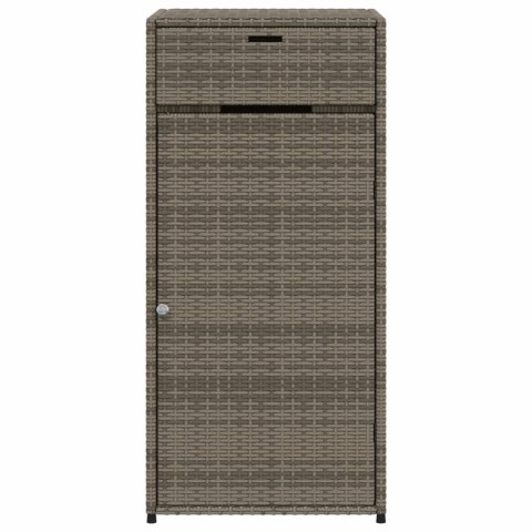 SZAFKA OGRODOWA SZARA 55X55X111CM,POLIRATTAN