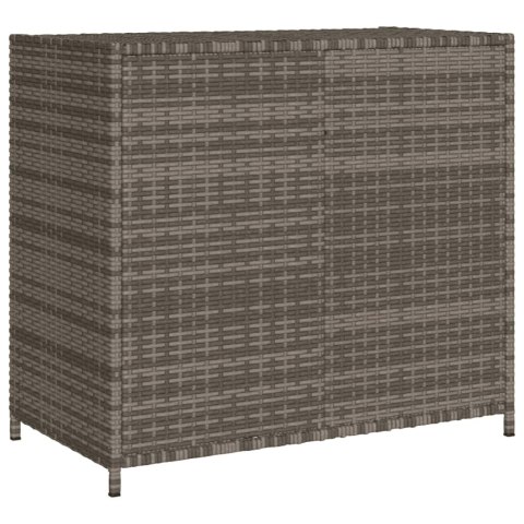 SZAFKA OGRODOWA SZARA 83X45X76CM POLIRATTAN