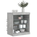SZAFKA Z OŚWIETLENIEM LED SZAROŚĆ BETONU 60,5X37X67CM