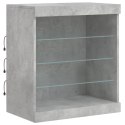 SZAFKA Z OŚWIETLENIEM LED SZAROŚĆ BETONU 60,5X37X67CM