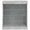 SZAFKA Z OŚWIETLENIEM LED SZAROŚĆ BETONU 60,5X37X67CM