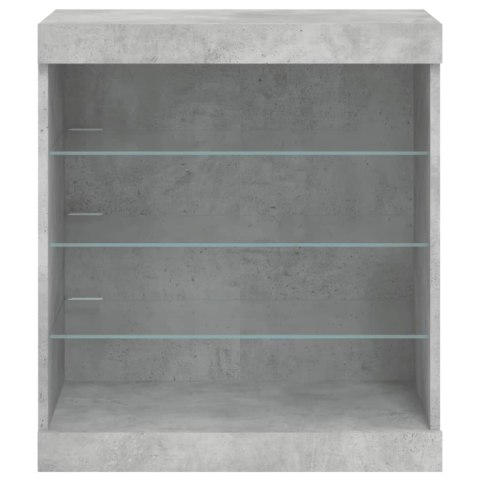SZAFKA Z OŚWIETLENIEM LED SZAROŚĆ BETONU 60,5X37X67CM