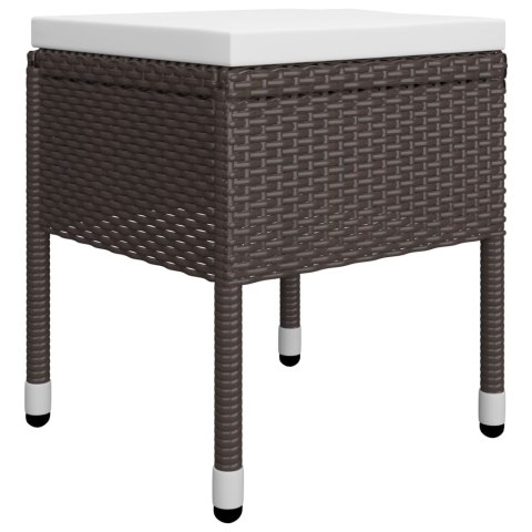 5-CZĘŚCIOWY ZESTAW MEBLI OGRODOWYCH BRĄZOWY