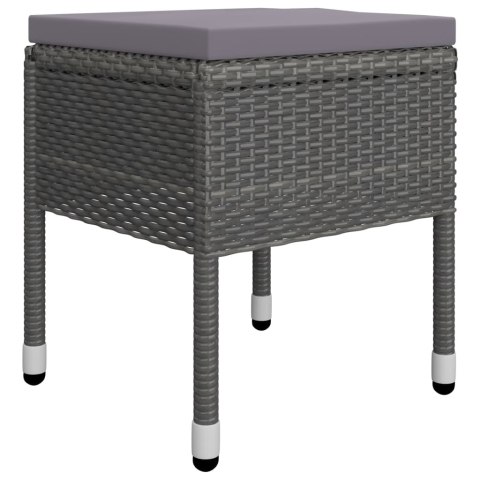 5-CZĘŚCIOWY ZESTAW MEBLI OGRODOWYCH SZARY